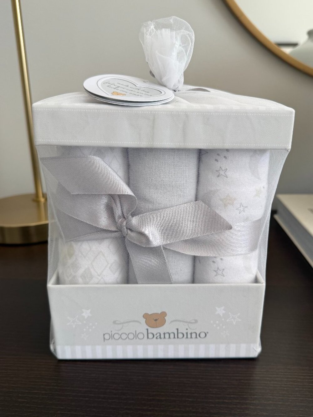 PICCOLO BAMBINO Flannel Receiving Blankets 6-Pack Gift Set